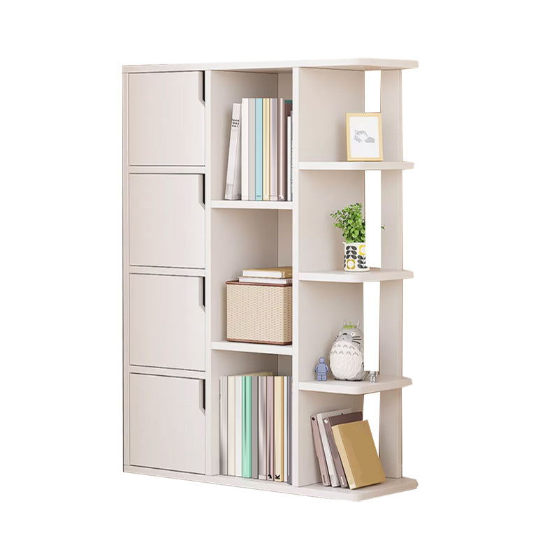 Simple Side Cabinet with Doors Modern Faux Wood Accent Cabinet