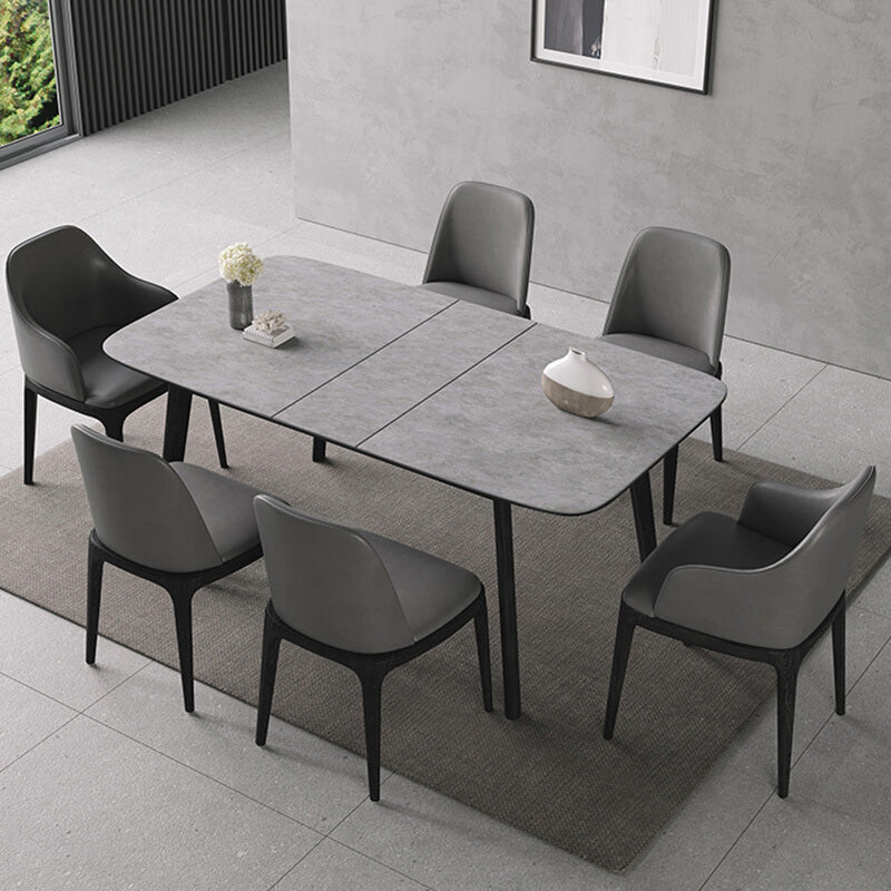 Rectangle Extendable Dining Table Modern Stone Dining Table for Dining Room