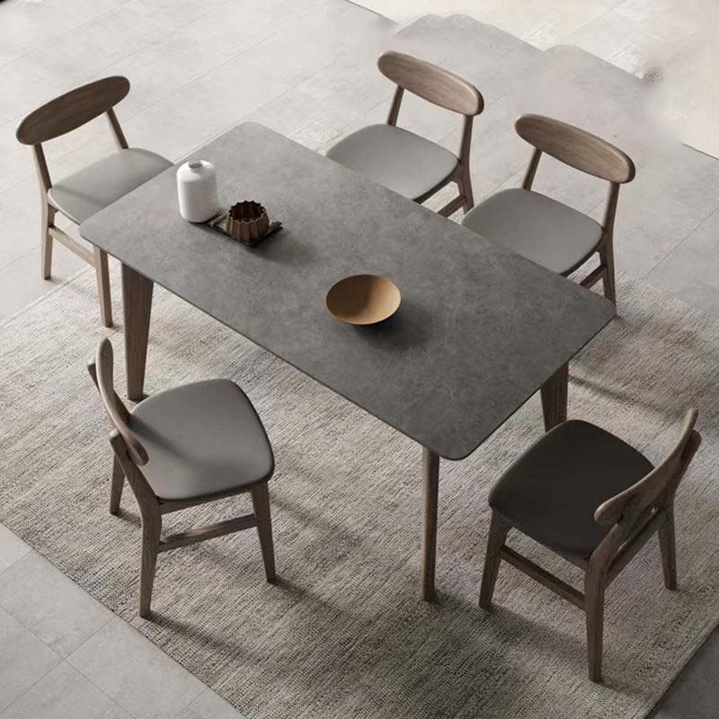 Modern Dining Sintered Stone Table Dining Rectangle Table for Home Use