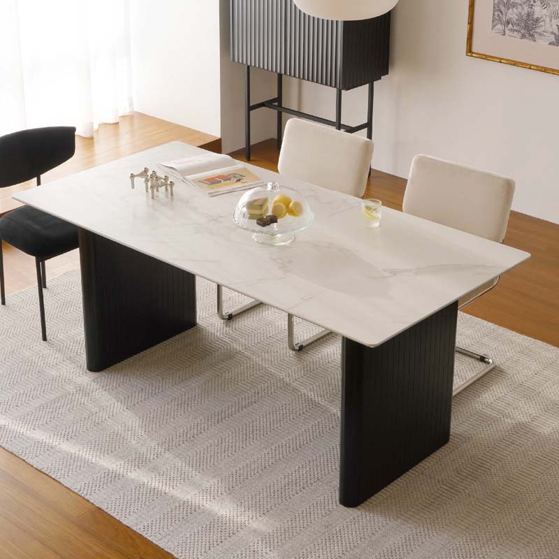 Modern Style Dining Sintered Stone Table Dining Rectangle Table for Home Use