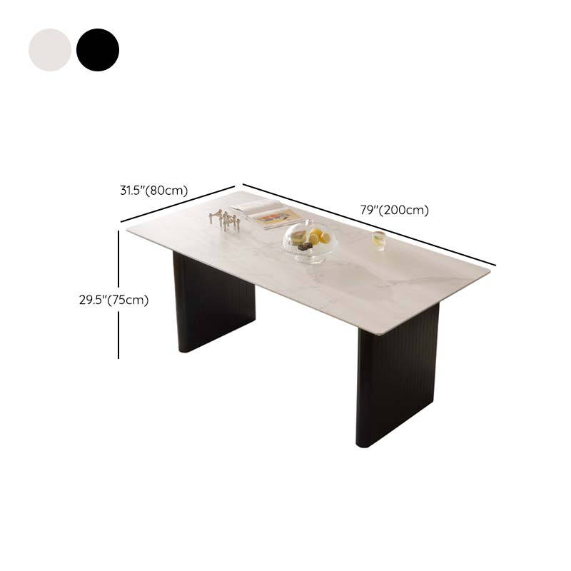 Modern Style Dining Sintered Stone Table Dining Rectangle Table for Home Use