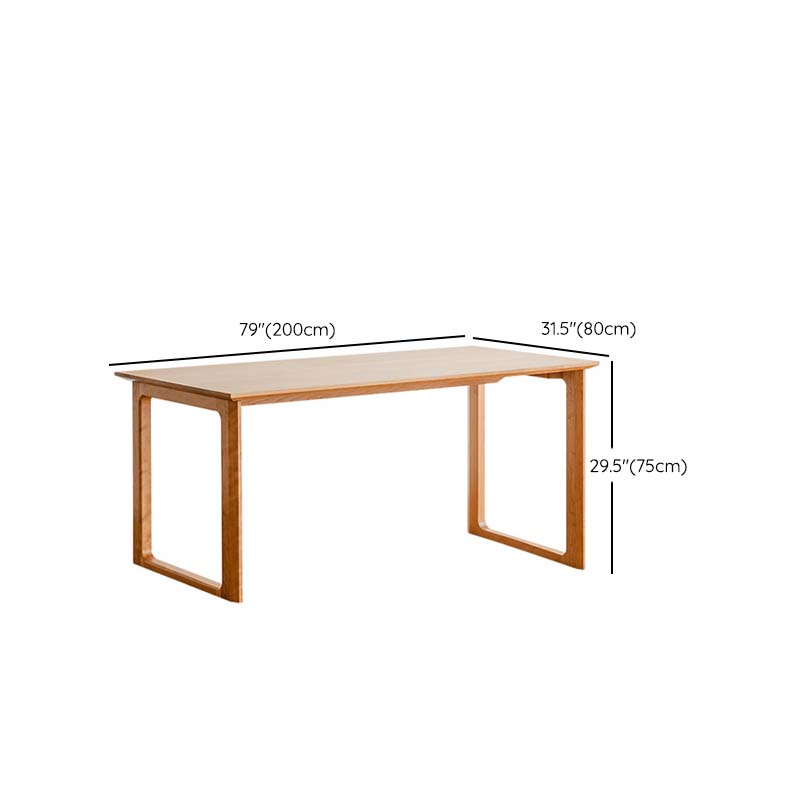 Modern Style Double Pedestal Dining Table Pine Wood Table for Dining Room
