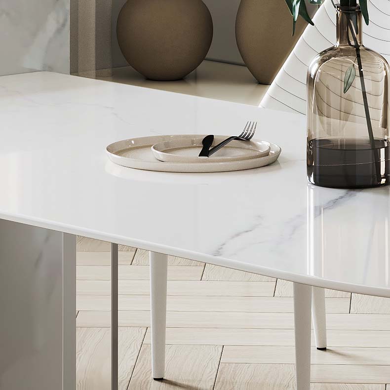 Modern Style Dining Sintered Stone Table Dining Plastic Table for Home Use