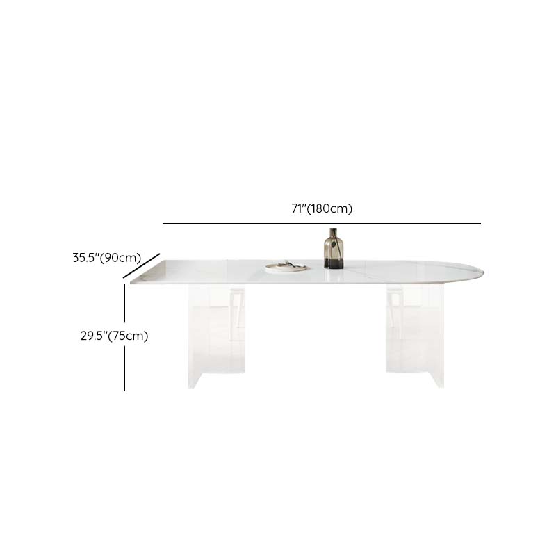 Modern Style Dining Sintered Stone Table Dining Plastic Table for Home Use