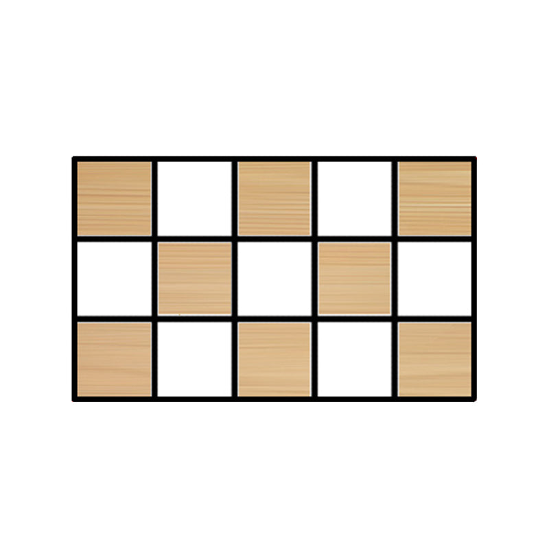 Contemporary Wooden Bookcase Floating Natural Closed Back Bookshelf