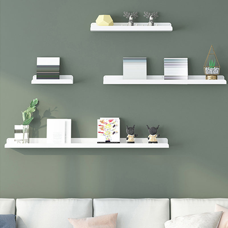 Metal Closed Back Bookcase Floating Glam Wall Mounted Bookshelf