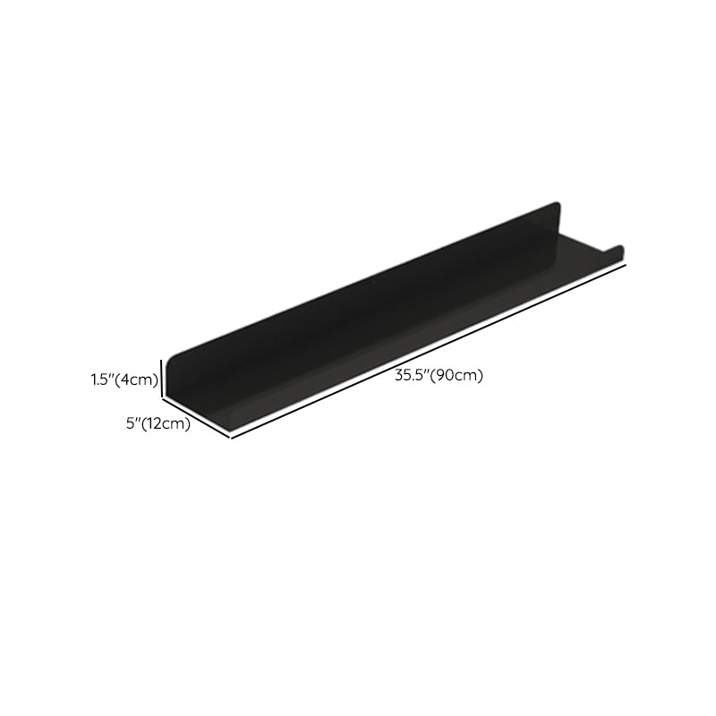 Metal Closed Back Bookcase Floating Glam Wall Mounted Bookshelf