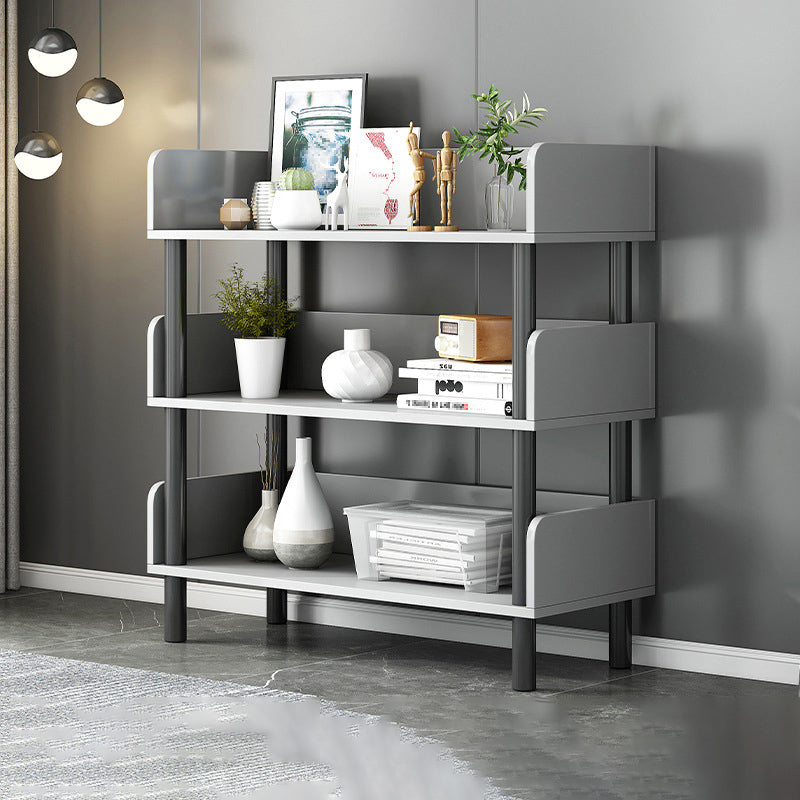 Contemporary Standard Bookshelf Engineered Wood Bookcase with Shelves