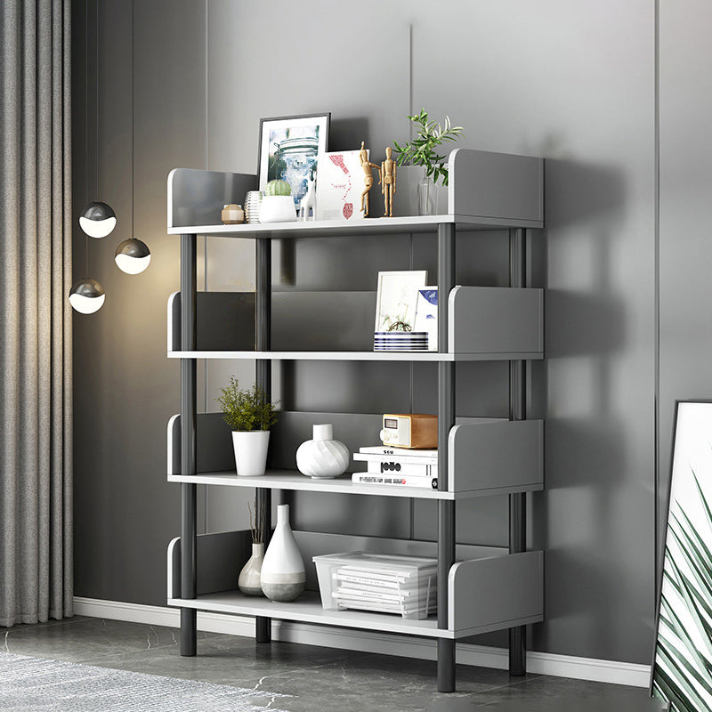 Contemporary Standard Bookshelf Engineered Wood Bookcase with Shelves