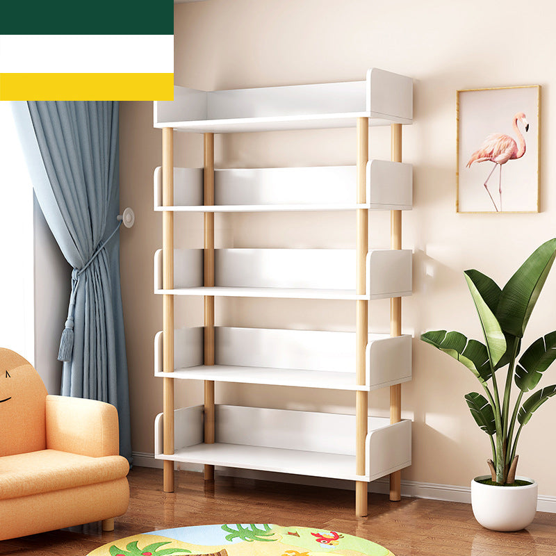 Contemporary Standard Bookshelf Engineered Wood Bookcase with Shelves