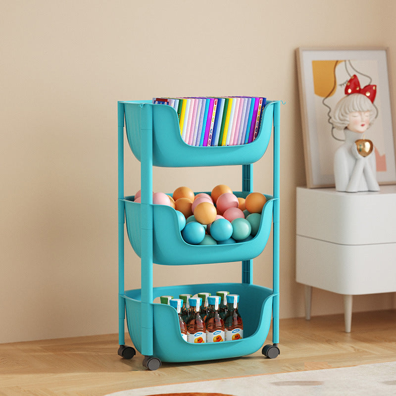 Contemporary Plastic Bookcase Standard Open Back Bookshelf with Shelves