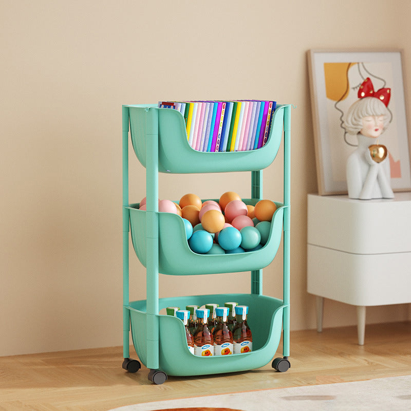 Contemporary Plastic Bookcase Standard Open Back Bookshelf with Shelves