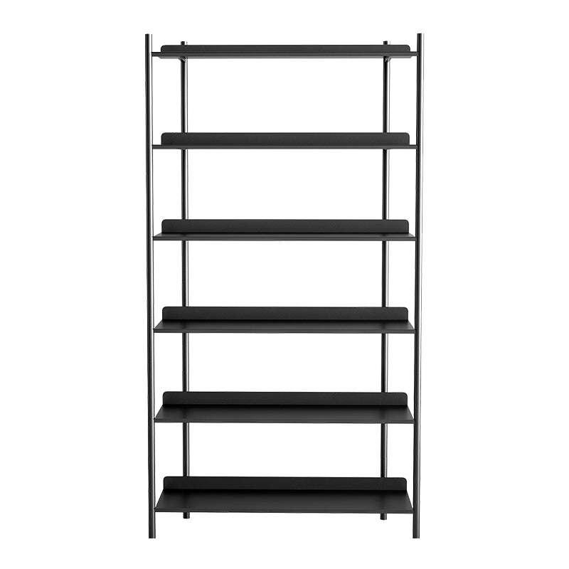 12.6" W Glam Shelf Bookcase Antique Finish Etagere Metal Bookshelf