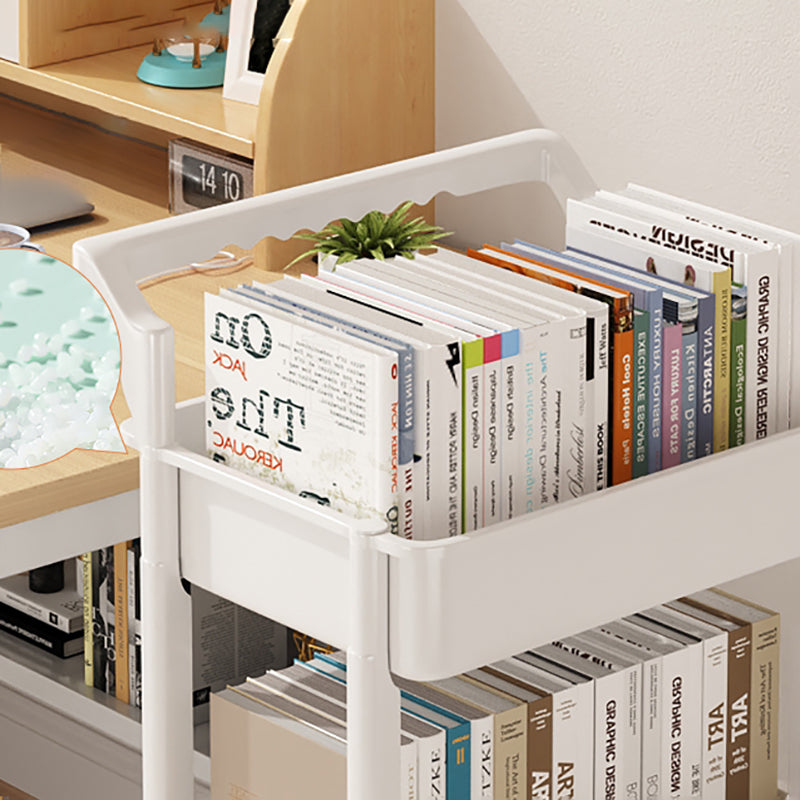 Scandinavian Plastic Bookcase Standard Open Back Bookshelf with Shelves