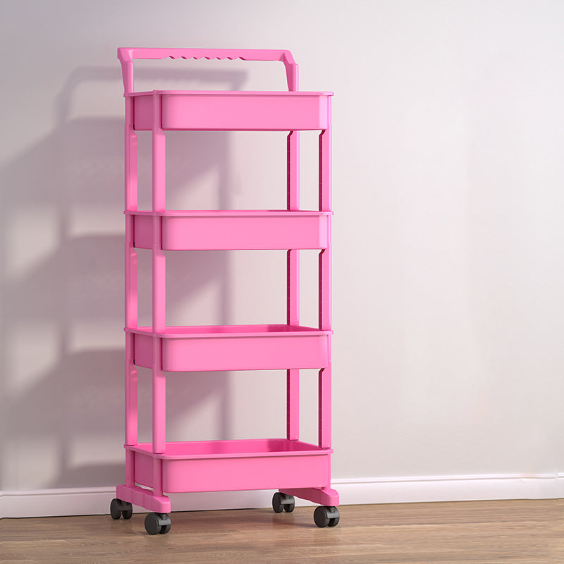 Scandinavian Plastic Bookcase Standard Open Back Bookshelf with Shelves