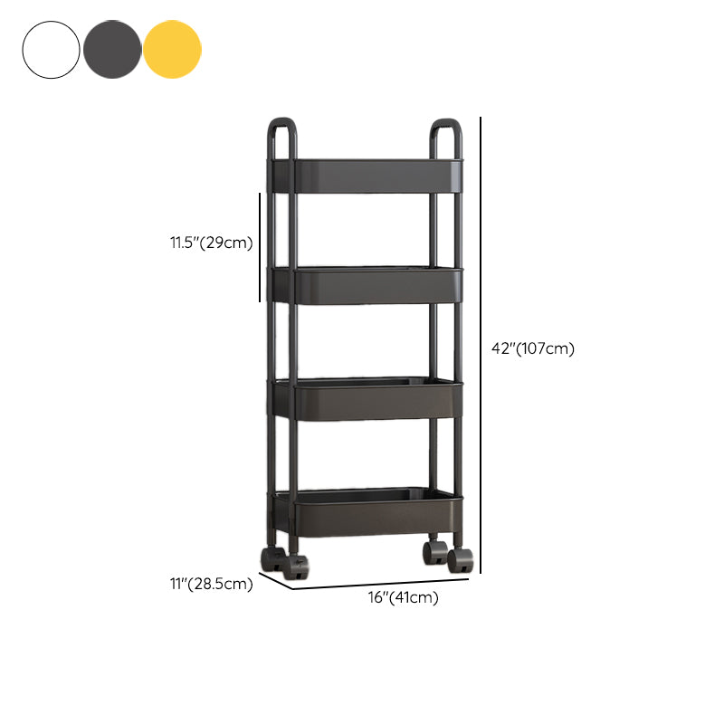 Scandinavian Plastic Bookcase Standard Open Back Bookshelf with Shelves