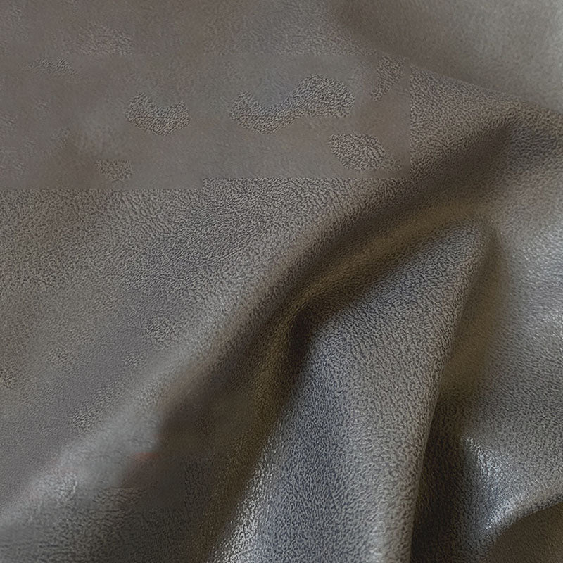 Rectangular Contemporary Ottoman Leather Foot Stool with Black Legs