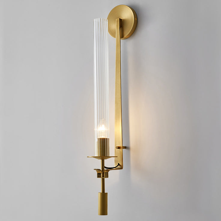 Modern Style Cylinder Shade Wall Light Metal 1 Light Sconces for Bedroom