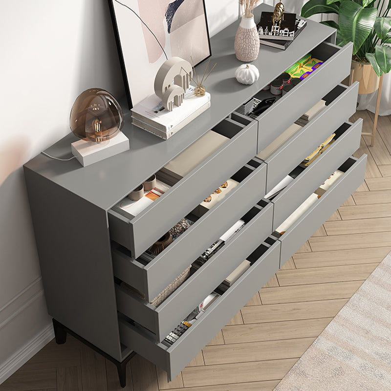 Contemporary Accent Chest with Drawers and Straight Legs Rectangle Chest