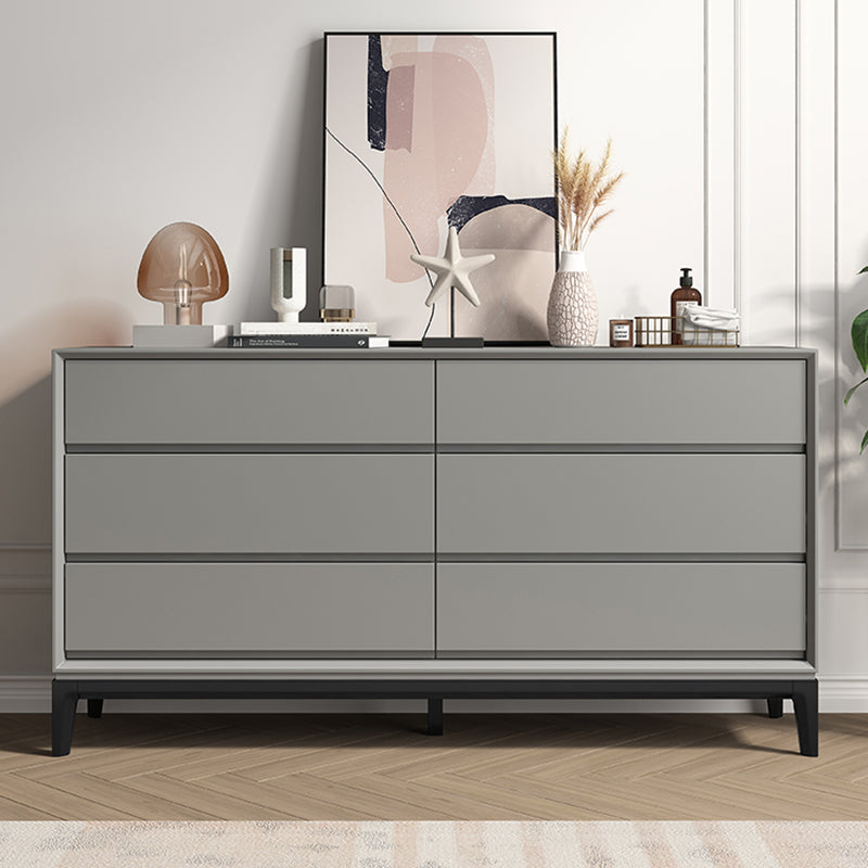 Contemporary Accent Chest with Drawers and Straight Legs Rectangle Chest