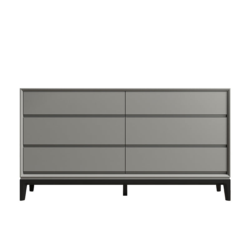 Contemporary Accent Chest with Drawers and Straight Legs Rectangle Chest