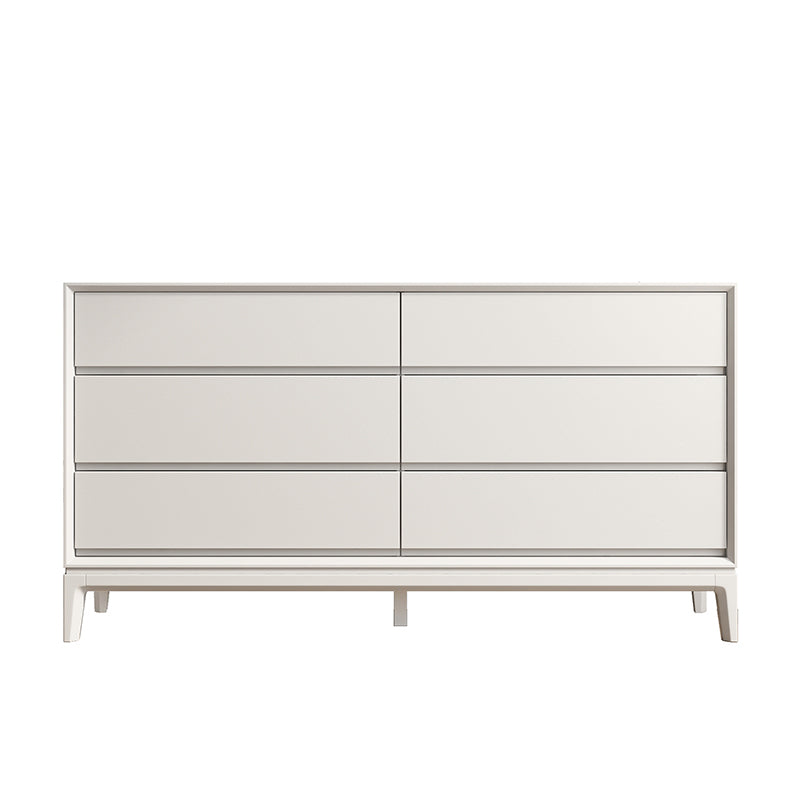 Contemporary Accent Chest with Drawers and Straight Legs Rectangle Chest