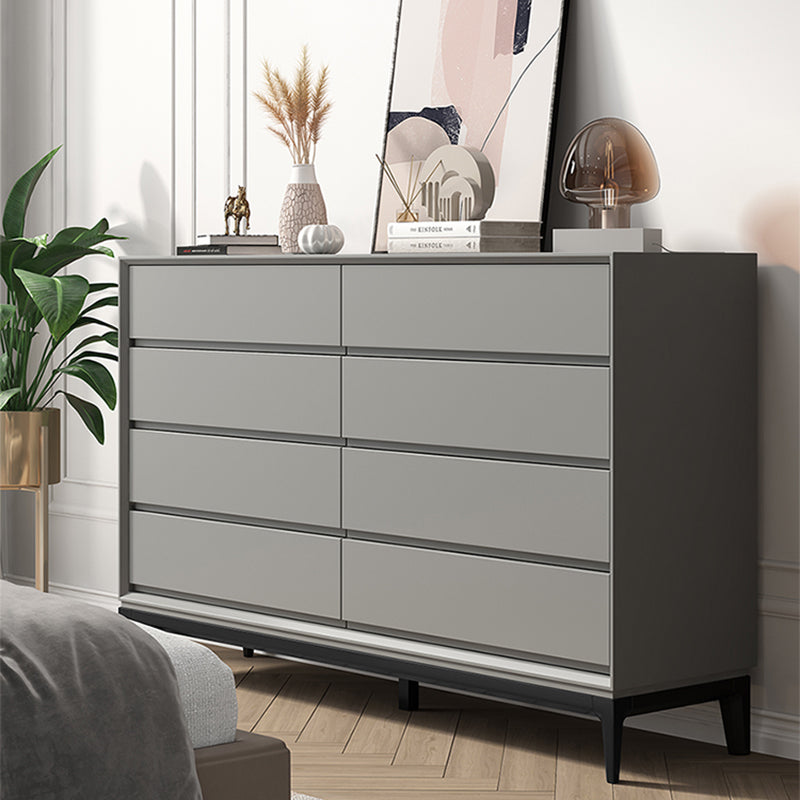 Contemporary Accent Chest with Drawers and Straight Legs Rectangle Chest