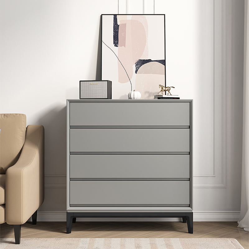 Contemporary Accent Chest with Drawers and Straight Legs Rectangle Chest