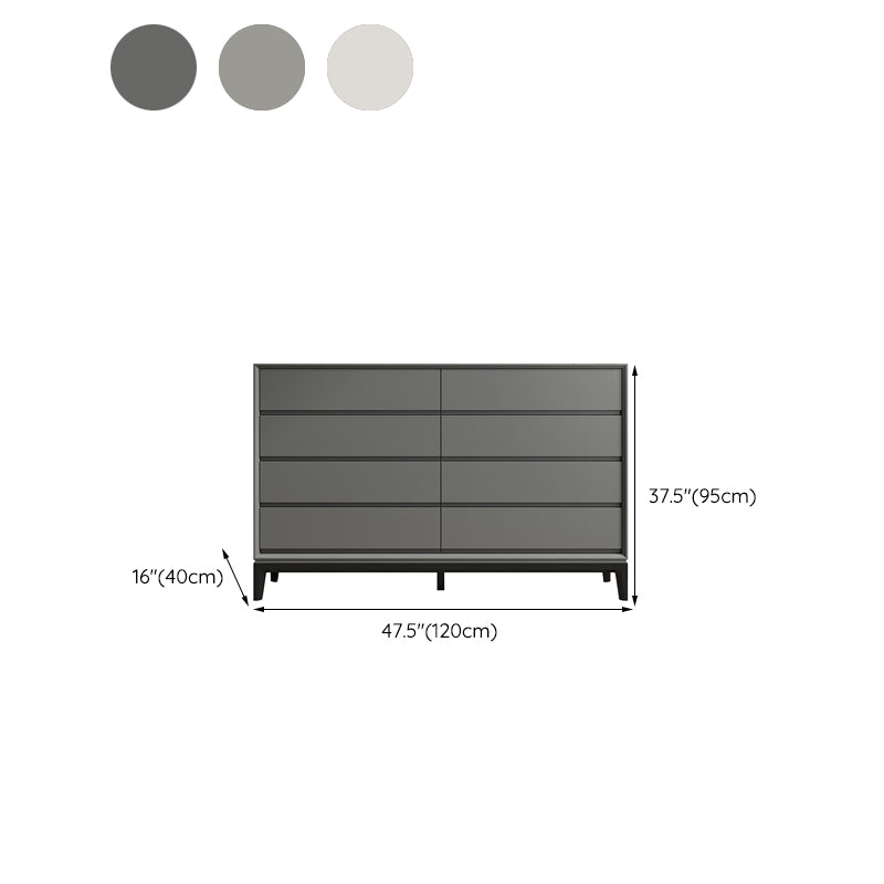 Contemporary Accent Chest with Drawers and Straight Legs Rectangle Chest