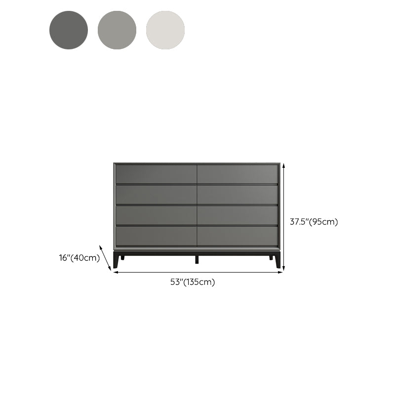 Contemporary Accent Chest with Drawers and Straight Legs Rectangle Chest