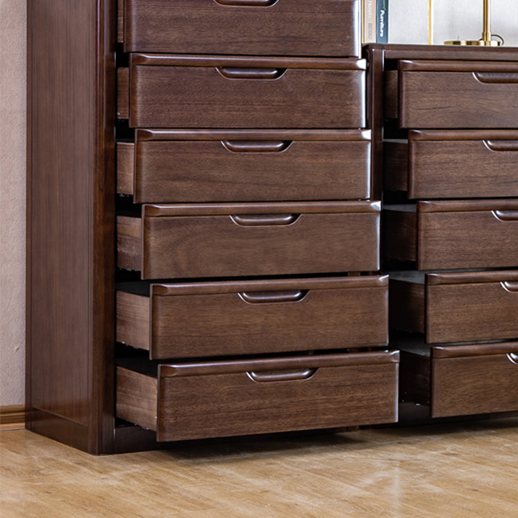 Brown 18.90" Wide Accent Chest Mid-Century Modern Wood Accent Chest