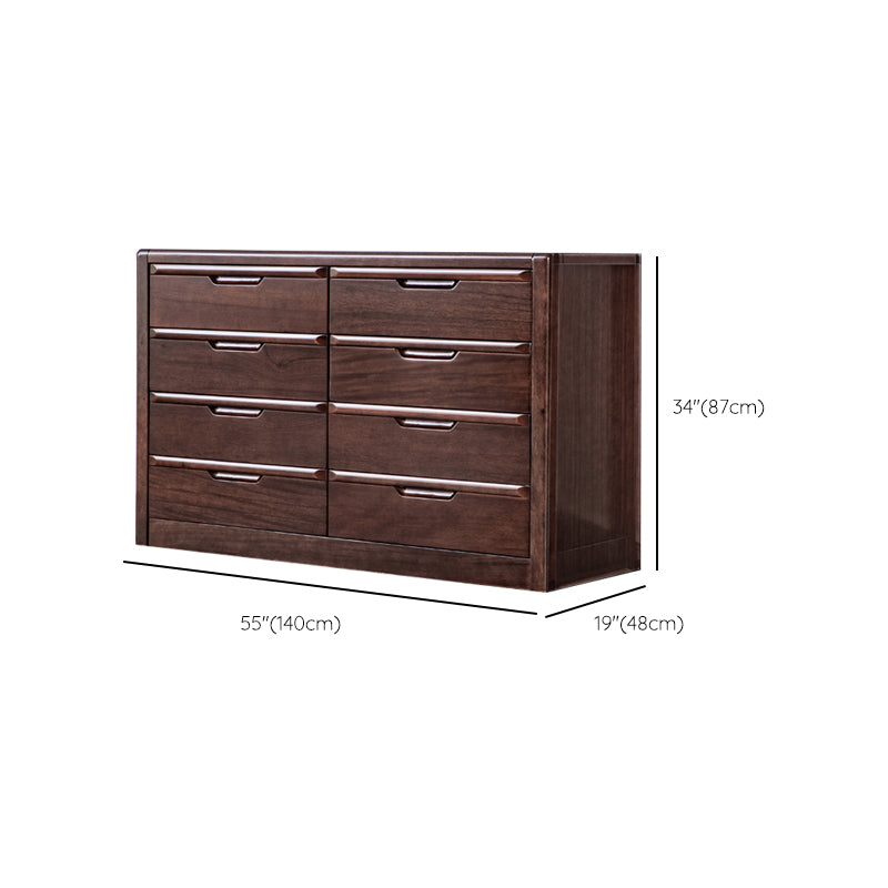Brown 18.90" Wide Accent Chest Mid-Century Modern Wood Accent Chest