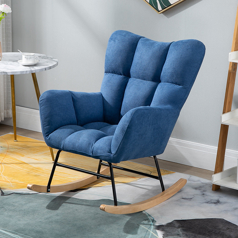 Contemporary Nursery Sofa Rocking Chair Indoor Rocking Chair with Ottoman