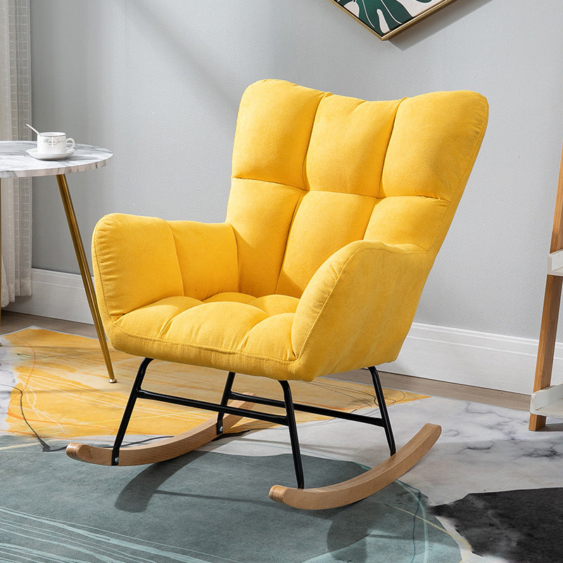Contemporary Nursery Sofa Rocking Chair Indoor Rocking Chair with Ottoman