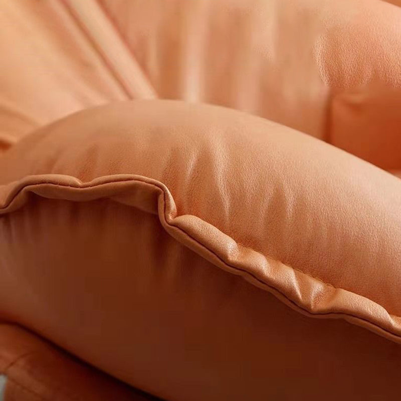 Contemporary Rocking Chair Fabric Upholstered Tufted Metal Frame Baby Rocking Chair