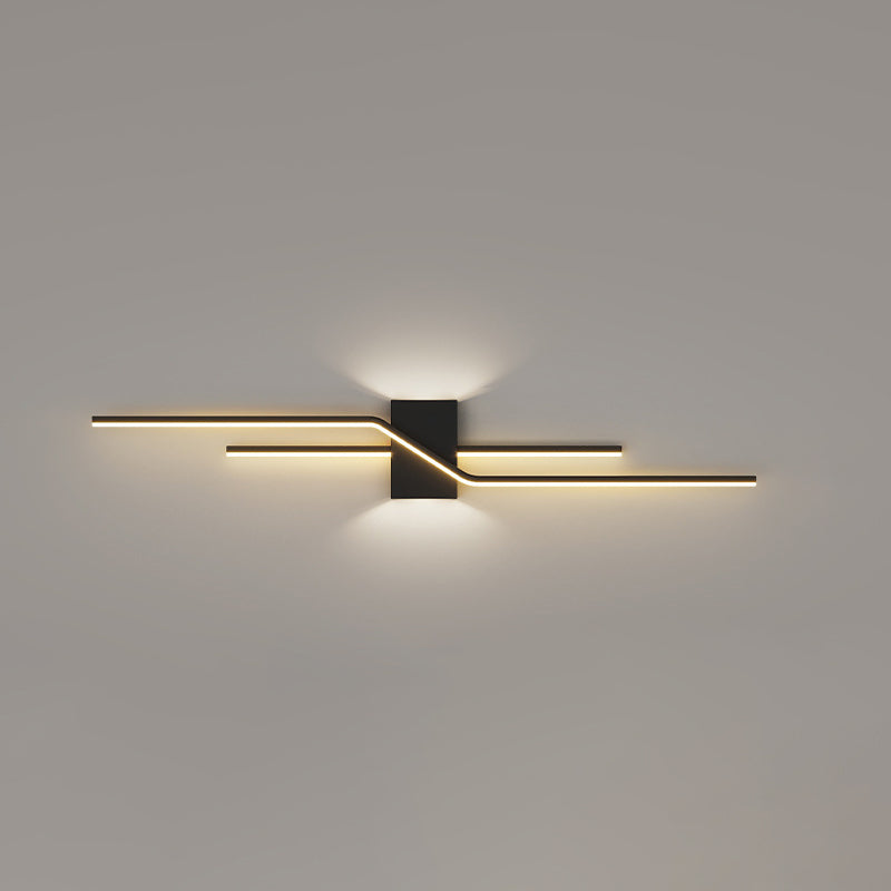 Minimalism Wall Light Fixtures Linear LED Indoor Wall Sconce Lighting for Living Room