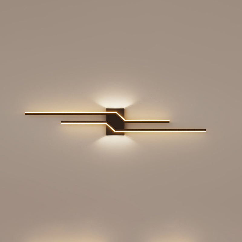 Minimalism Wall Light Fixtures Linear LED Indoor Wall Sconce Lighting for Living Room