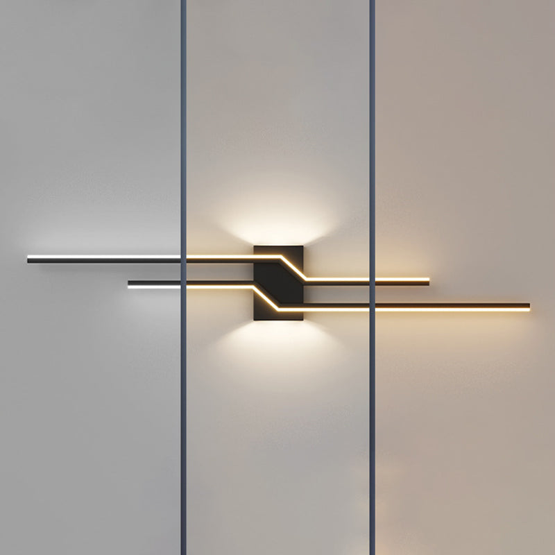 Minimalism Wall Light Fixtures Linear LED Indoor Wall Sconce Lighting for Living Room