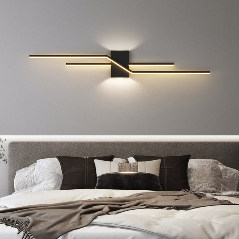 Minimalism Wall Light Fixtures Linear LED Indoor Wall Sconce Lighting for Living Room
