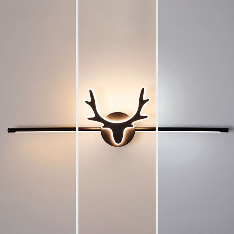 Nordic Style Iron Vanity Light Antler Shape Vanity Lamp for Shower Room