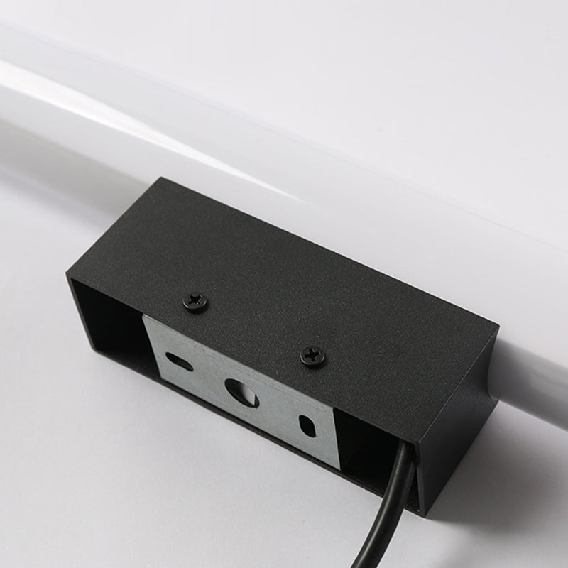 Metal Linear Vanity Lamp Modern 1-Light Vanity Wall Lights in White