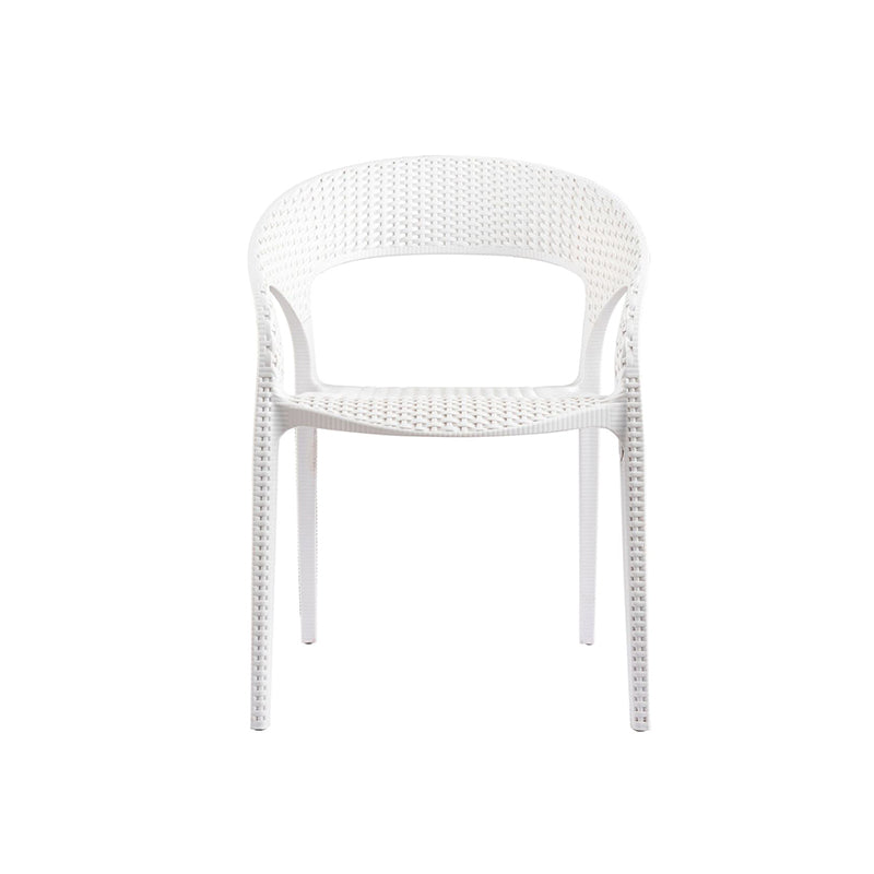 Contemporary Indoor-Outdoor Chair Patio Plastic Dining Arm chair