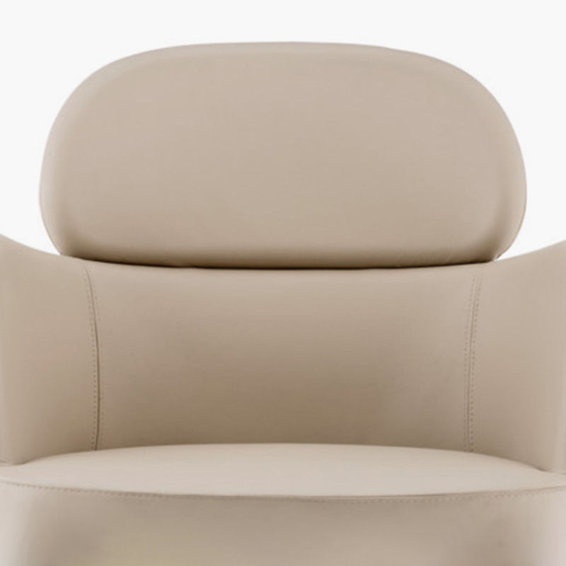 Leather Parsons Arm Chair Indoor Dining Chair for Dining Room