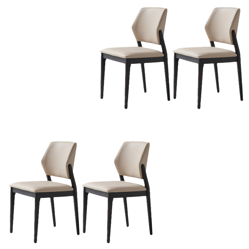 Dining Room Kitchen Chair Open Back Solid Wood Legs Dining Side Chair