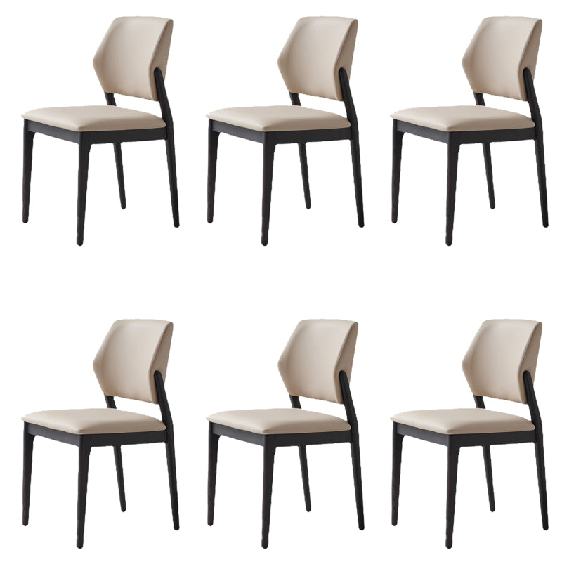 Dining Room Kitchen Chair Open Back Solid Wood Legs Dining Side Chair