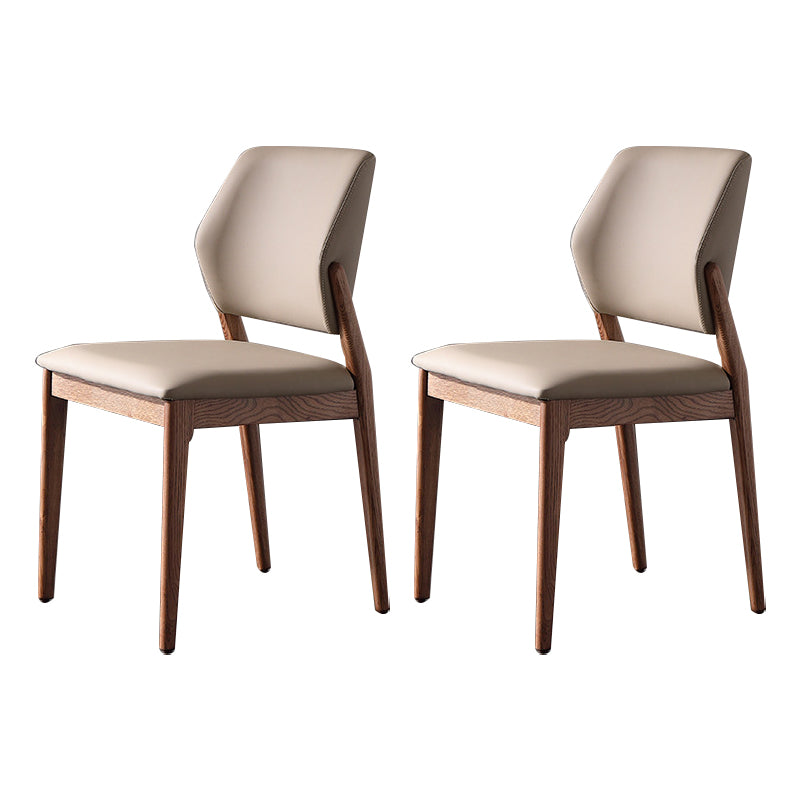 Dining Room Kitchen Chair Open Back Solid Wood Legs Dining Side Chair