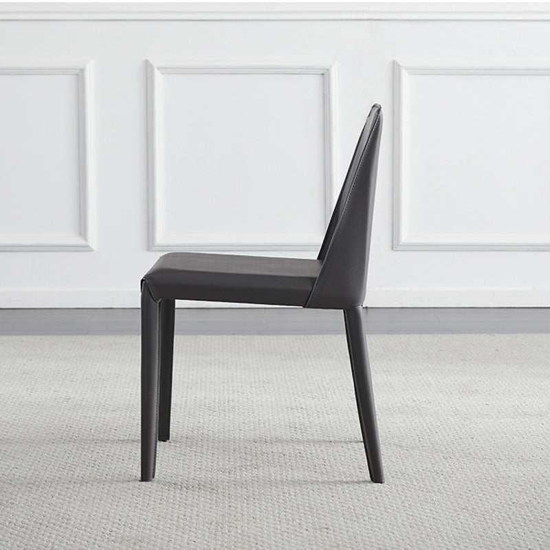 Contemporary Indoor Kitchen Chair Faux Leather Dining Side Chair