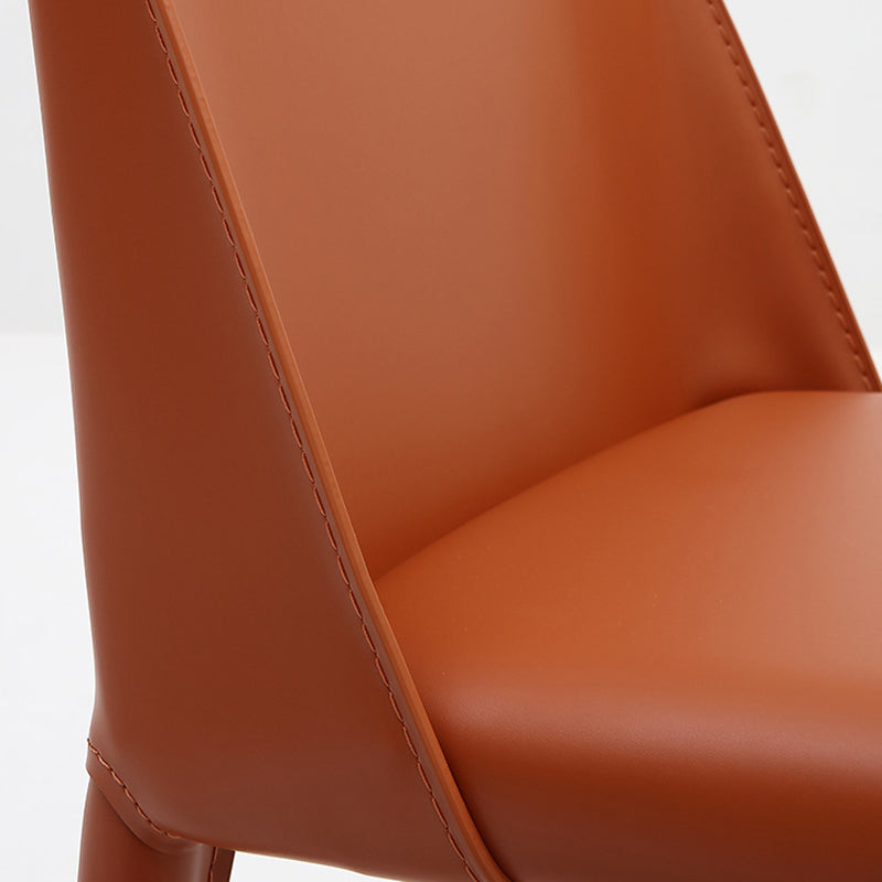 Contemporary Indoor Kitchen Chair Faux Leather Dining Side Chair