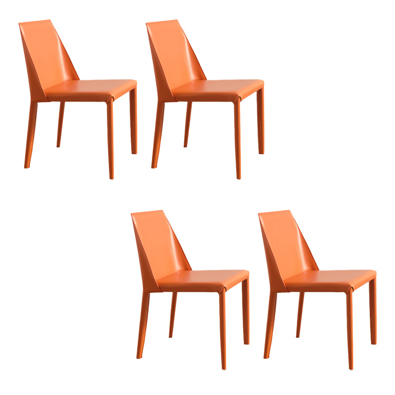 Contemporary Indoor Kitchen Chair Faux Leather Dining Side Chair