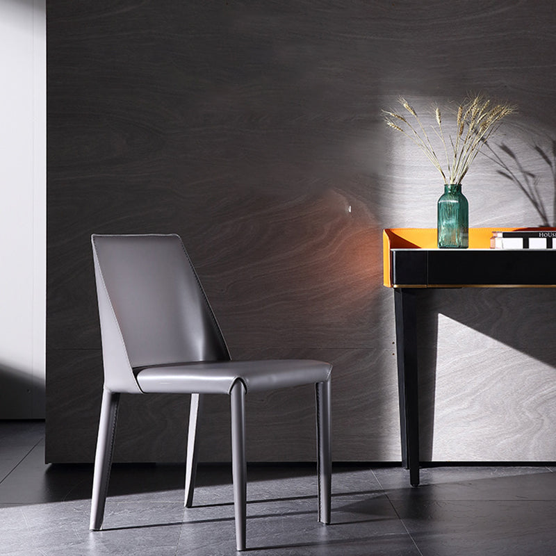 Contemporary Indoor Kitchen Chair Faux Leather Dining Side Chair